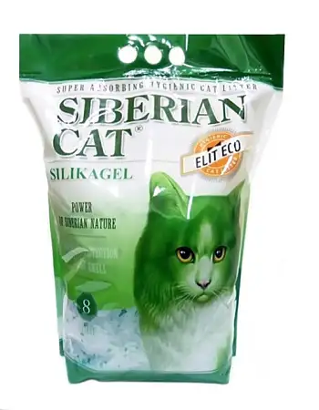 Купить Сибирская кошка  наполнитель для кошек силикагелевый элитный эко