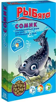 ЗООМИР РЫБята корм для рыб Сомик гранулы (коробка)