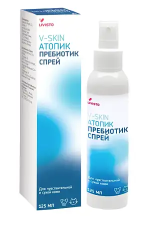 Купить v-skin Атопик пребиотик спрей для кошек и собак